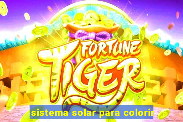 sistema solar para colorir